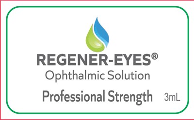 Regener-Eyes Ophthalmic Solution Professional August 2022.jpg Regener-Eyes ophthalmic Solution Primary Label - Regener Eyes Ophthalmic Solution Professional August 2022